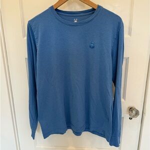 Psycho Bunny Classic Blue Long Sleeve Tee